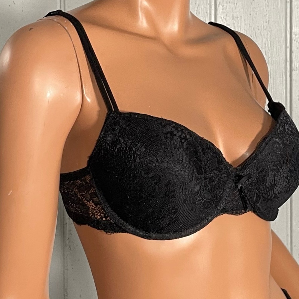 Chinese Laundry Women's  Black Lace Push up  Bra Sz 38C